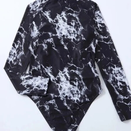 Ocean Drift Long Sleeve Rash Guard Zipper Swimsuit - Image 19