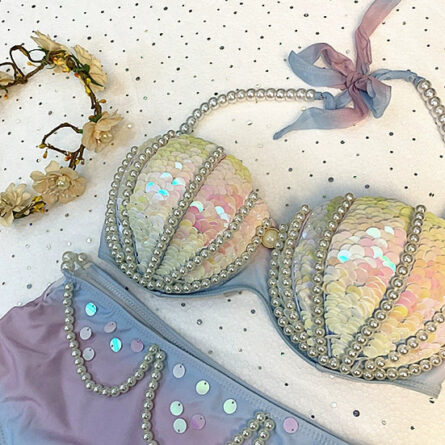Enchanted Reef Queen Glitter Mermaid Bikini - Image 11