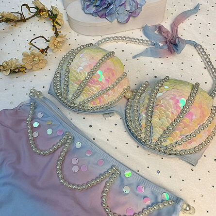 Enchanted Reef Queen Glitter Mermaid Bikini - Image 14