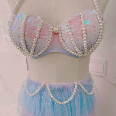 Enchanted Reef Queen Glitter Mermaid Bikini - Image 10