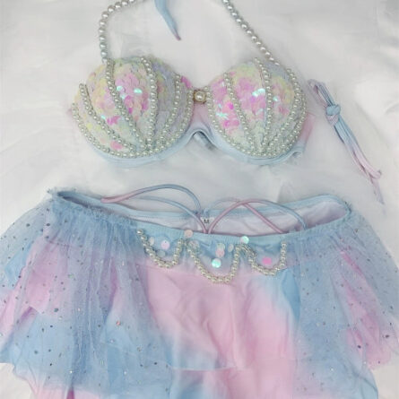 Enchanted Reef Queen Glitter Mermaid Bikini - Image 16