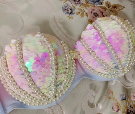 Enchanted Reef Queen Glitter Mermaid Bikini - Image 4