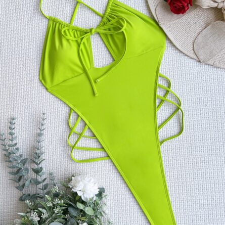 3 PCS Sarong Extreme String Thong One Piece Swimsuit - Image 32