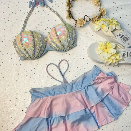 Enchanted Reef Queen Glitter Mermaid Bikini - Image 13