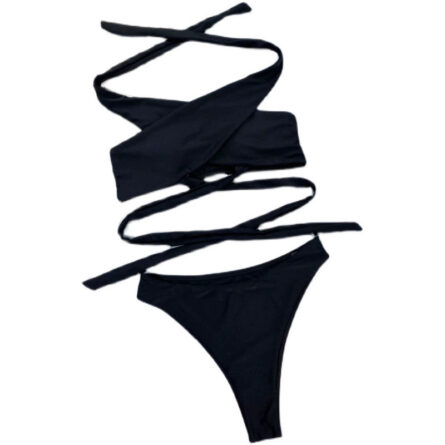 High Neck Cut Out Underboob Bikini - Image 5