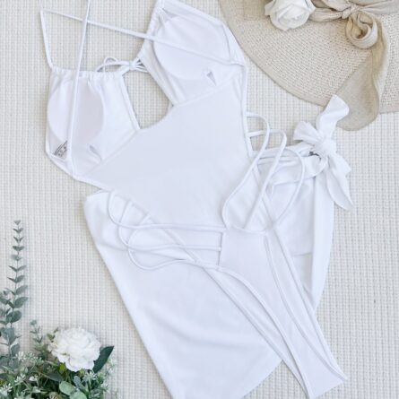 3 PCS Sarong Extreme String Thong One Piece Swimsuit - Image 24