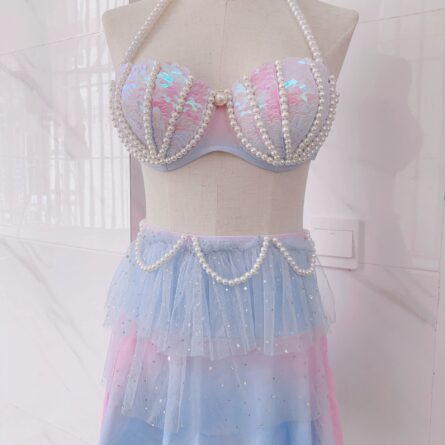 Enchanted Reef Queen Glitter Mermaid Bikini - Image 2