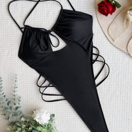 3 PCS Sarong Extreme String Thong One Piece Swimsuit - Image 28