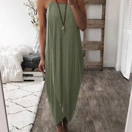 Effortless Flow Slit Maxi Dress - Image 8
