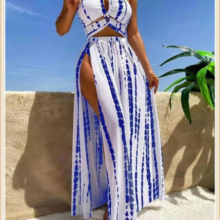 Bahamas Vacation 3 Piece Cover Up Skirt Set - Image 15
