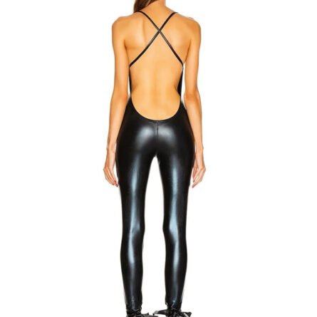 Sleek Siren Backless Cross-Strap Jumpsuit - Image 7