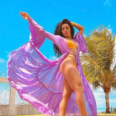 Caribbean Vacation Bikini Cover-up Long Tunic - Image 3