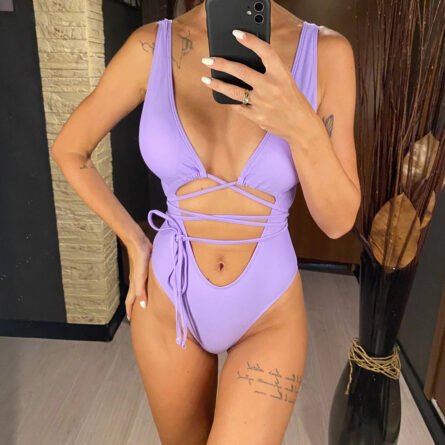 Lagoon Luxe Cute Out Wrap Around Swimsuit - Image 12