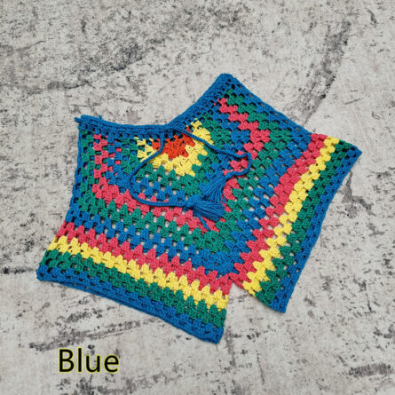 Radiant Waves Handmade Crochet Rainbow Bikini Bottom - Image 12