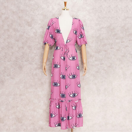 Santorini Sunset Bikini Cover up Wrap Dress Kimono - Image 10