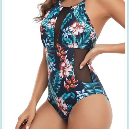 Ocean Breeze One Piece Swimsuit DD+ Fuller Bust Mesh Swimsuit – Bild 12