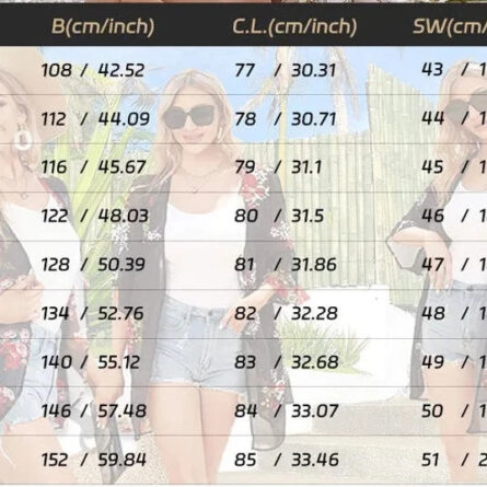 Sunset and Swim Flowy Kimono Cardigan Beach Cover Up - Image 18