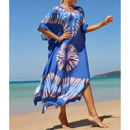 Sunset and Swim Colorful Bohemian Bathing Suit Coverup Kaftan - Image 34
