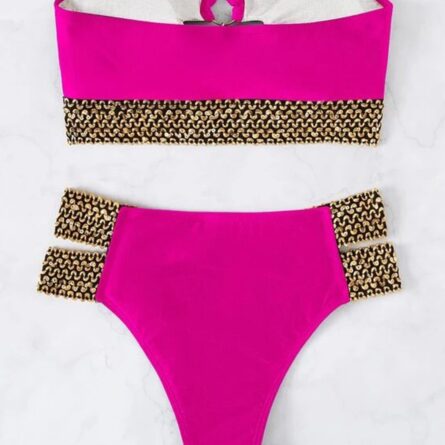 Sultry Waves Strapless Bandeau Cut Out Bikini – Bild 20