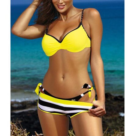 Isabella Push Up Three Piece Bikini Set – Bild 8