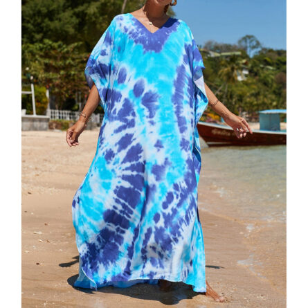 Sunset and Swim Colorful Bohemian Bathing Suit Coverup Kaftan - Image 22