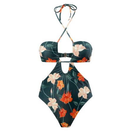 Resort Life One Piece Cut Out Swimsuit Cover Up Skirt - Image 10