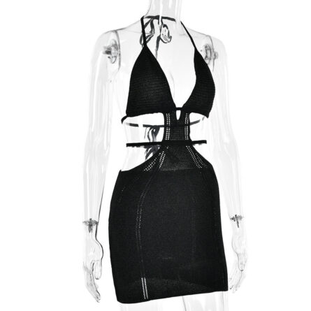 Greek Goddess Glamour Hollow Out Mini Dress - Image 22