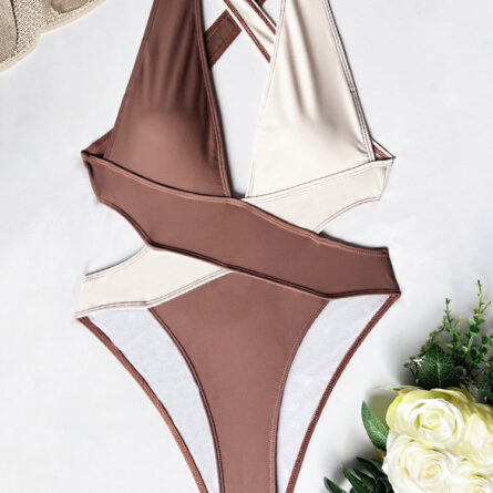 Sunset and Swim Deep V Neck Scrunch Butt One Piece Swimsuit - Image 9