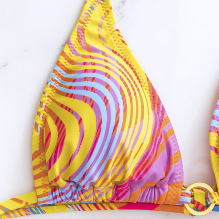 Palm Breeze Paradise 3-Piece Bikini Set with Beach Cover-Up - Image 8