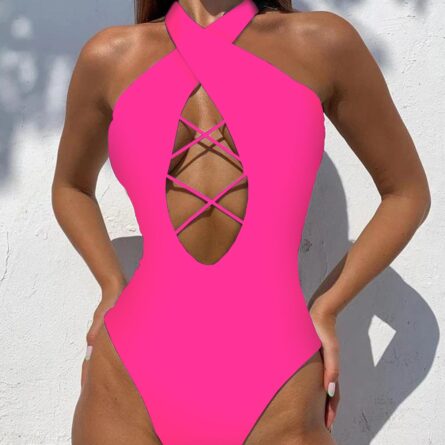 Summer Siren Extreme Cut Out Hollow Out Monokini Swimsuit – Bild 9