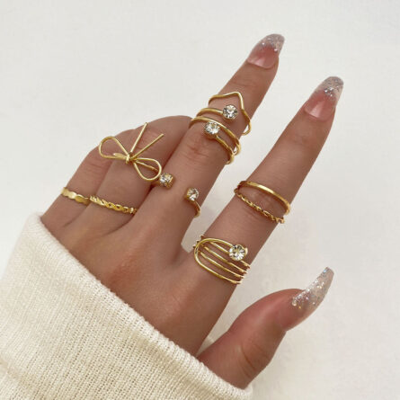 Bohemian Summer Gold Ring Set - Image 23