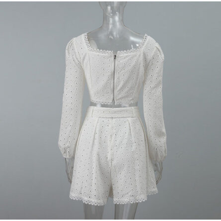 French Riviera Lace Sexy Beach Shorts Set – Bild 13
