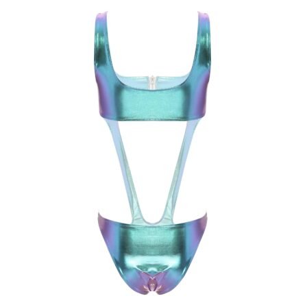 Celestial Goddess Harness Metallic Cut Out Swimsuit Monokini - Image 6