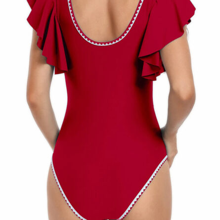 Sunset and Swim Stunning Ruffle One Piece Swimsuit - Image 21