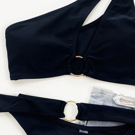 Resort Life Black Hollow Out Bikini Swimsuit - Image 13