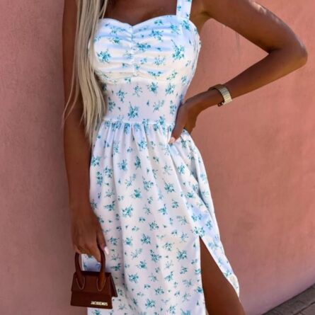 Susannah Strap Dress Floral Print Sleeveless Sling Dress – Bild 28