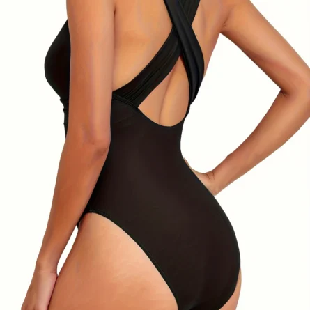 Sunset and Swim Crisscross Back One Piece Swimsuit - Image 4