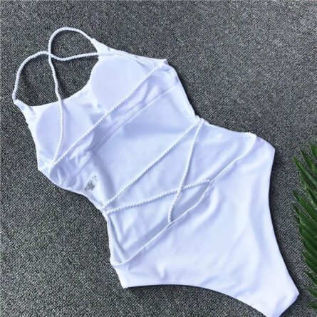 Sunset and Swim Sexy Strappy Open Back One Piece Swimsuit - Image 9