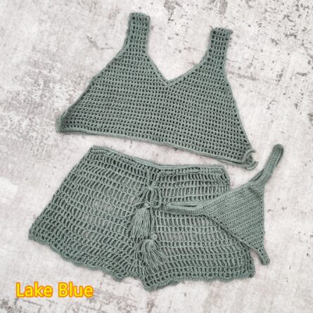 Seaside Breeze Crochet Shorts and Thong Bottoms - Image 27