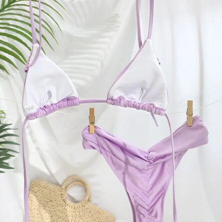 Tropical Bliss Triangle Bikini Set – Bild 2