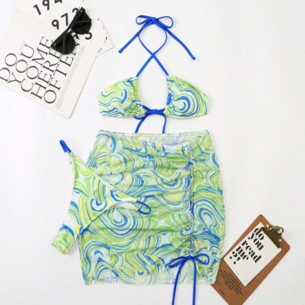 Bali Dreams 3 Piece Bikini Set With Cover Up Skirt – Bild 3