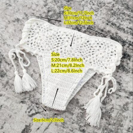 Beach Bliss Crochet Boho Bikini - Image 9