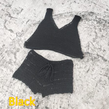 Seaside Breeze Crochet Shorts and Thong Bottoms - Image 24