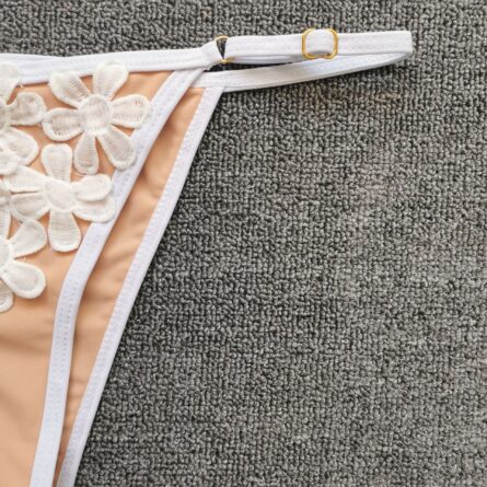 Floral Brazilian Cheeky Transparent Effect Bikini – Bild 23