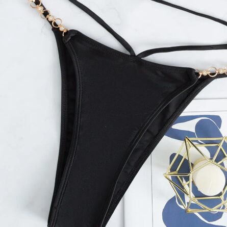 Chain Linked Halter Triangle Bikini – Bild 11