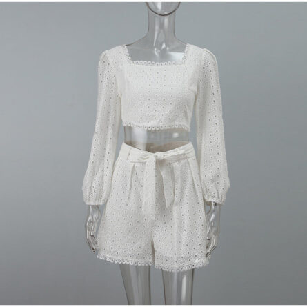 French Riviera Lace Sexy Beach Shorts Set – Bild 11