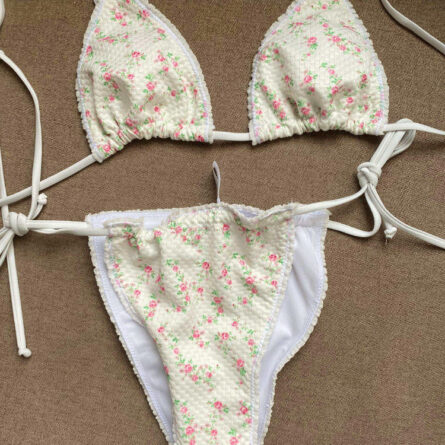 Sweet Flower Bow Bikini - Image 4