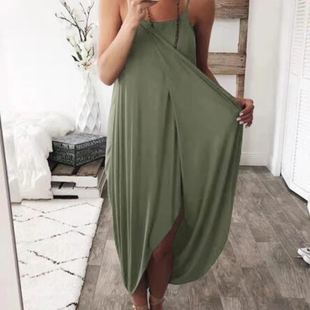 Effortless Flow Slit Maxi Dress - Image 19