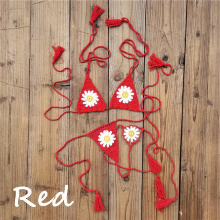 Island Dream Floral Crochet String Bikini - Image 18