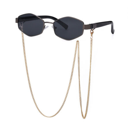 Sunshine Goddess Punk Sunglasses with Chain – Bild 15